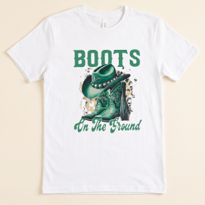 Boots on the Ground Tee, Emerald